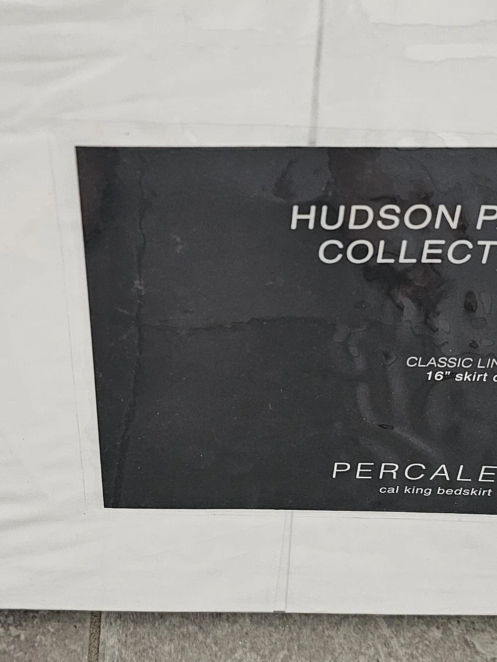 Hudson Park Collection Cal King Bedskirt x2 – Classic Linens, White (Bundle)Two